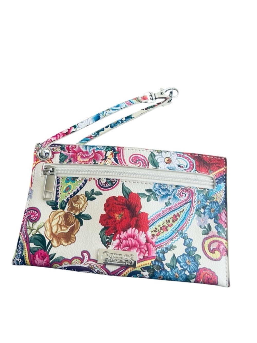 Carlos by Carlos Santana Floral Paisley Wristlet  NWOT